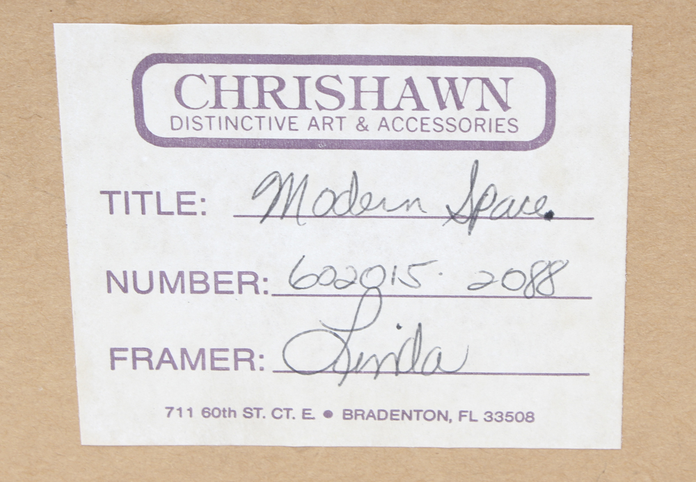 Framed "Modern Space" Painting