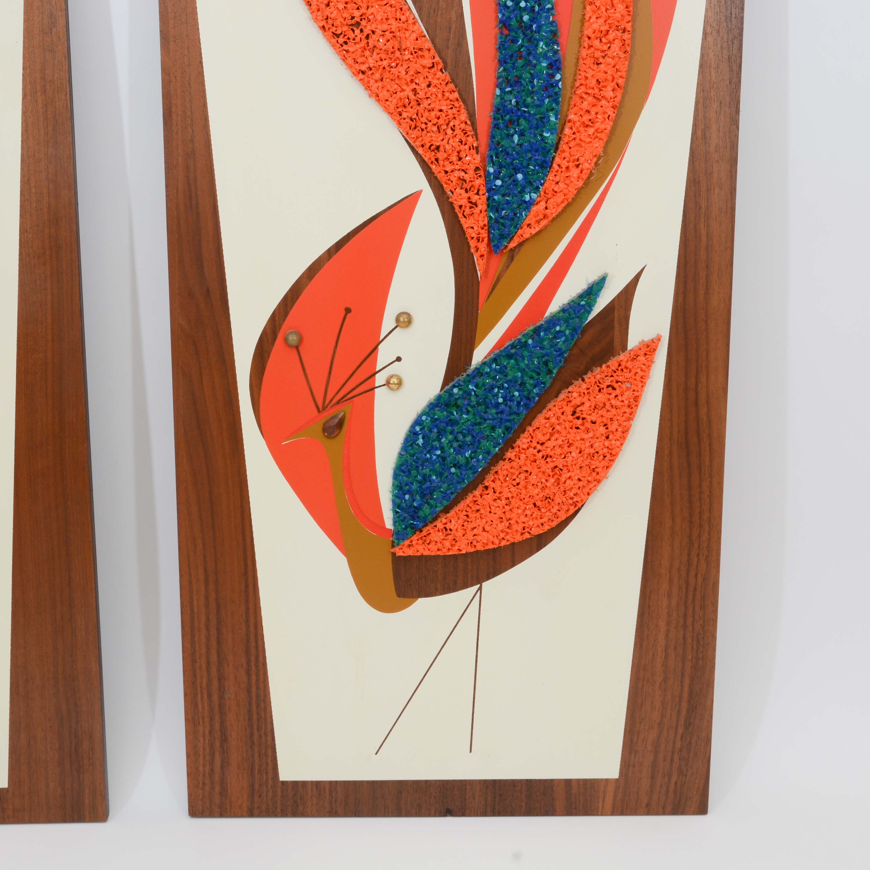 Vintage Peacock Wall Boards