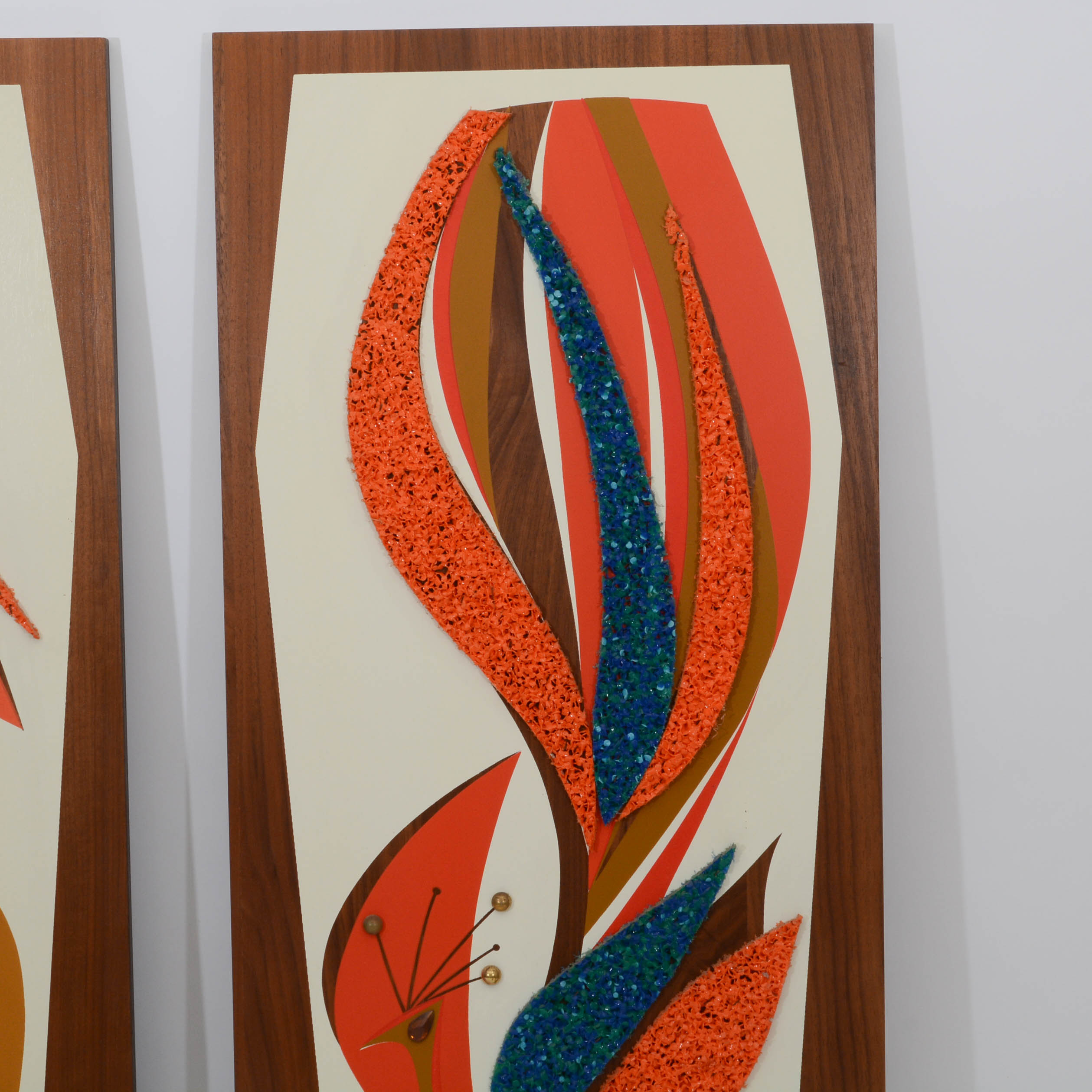 Vintage Peacock Wall Boards