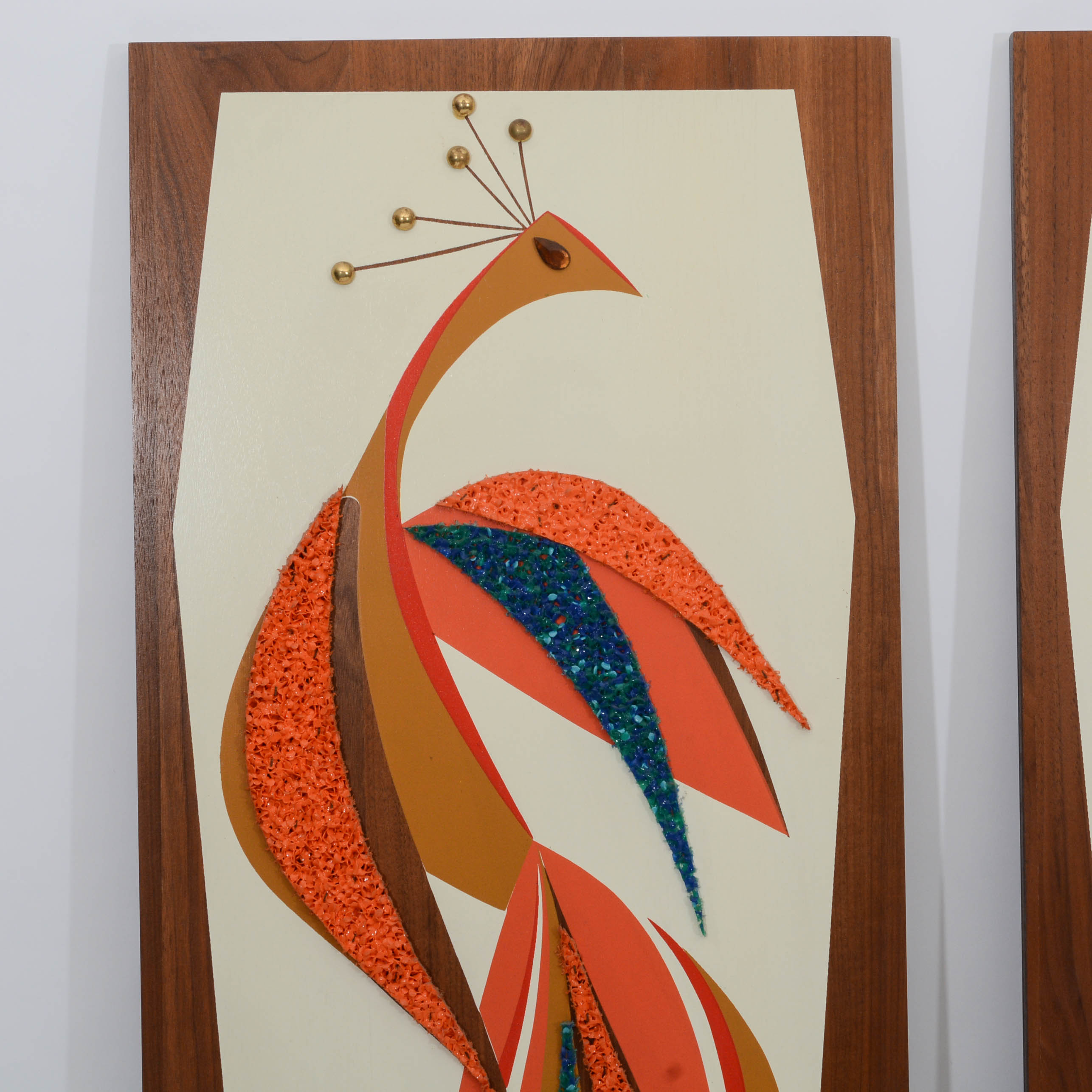Vintage Peacock Wall Boards