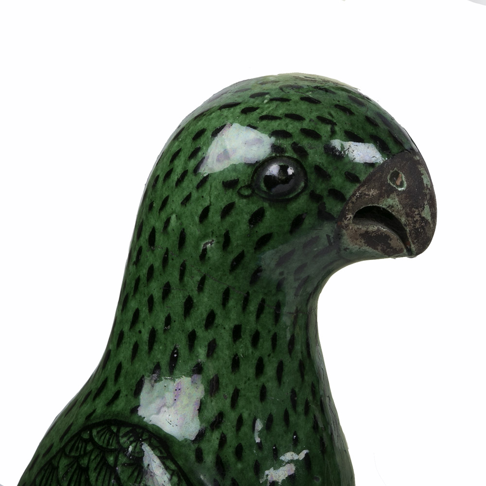 Antique Chinese Porcelain Parrot