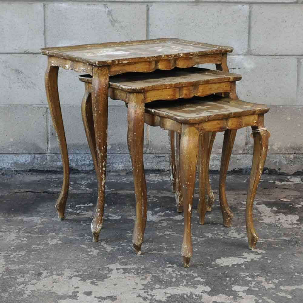Vintage Italian Florentine Nesting Tables