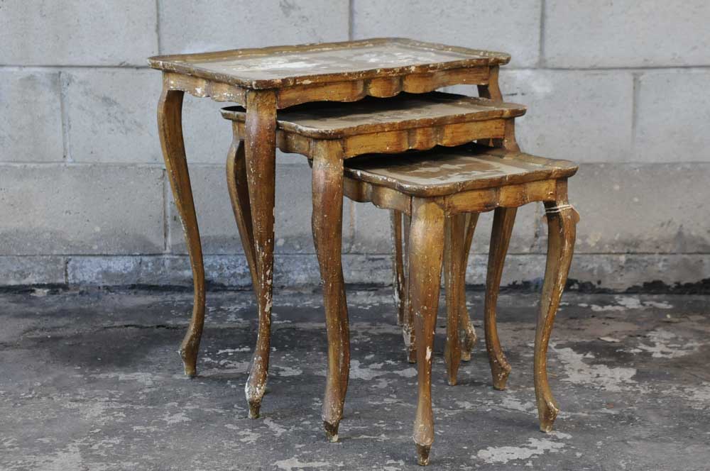 Vintage Italian Florentine Nesting Tables