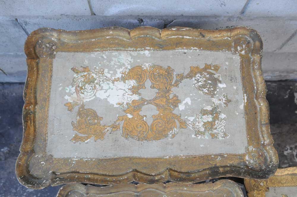 Vintage Italian Florentine Nesting Tables