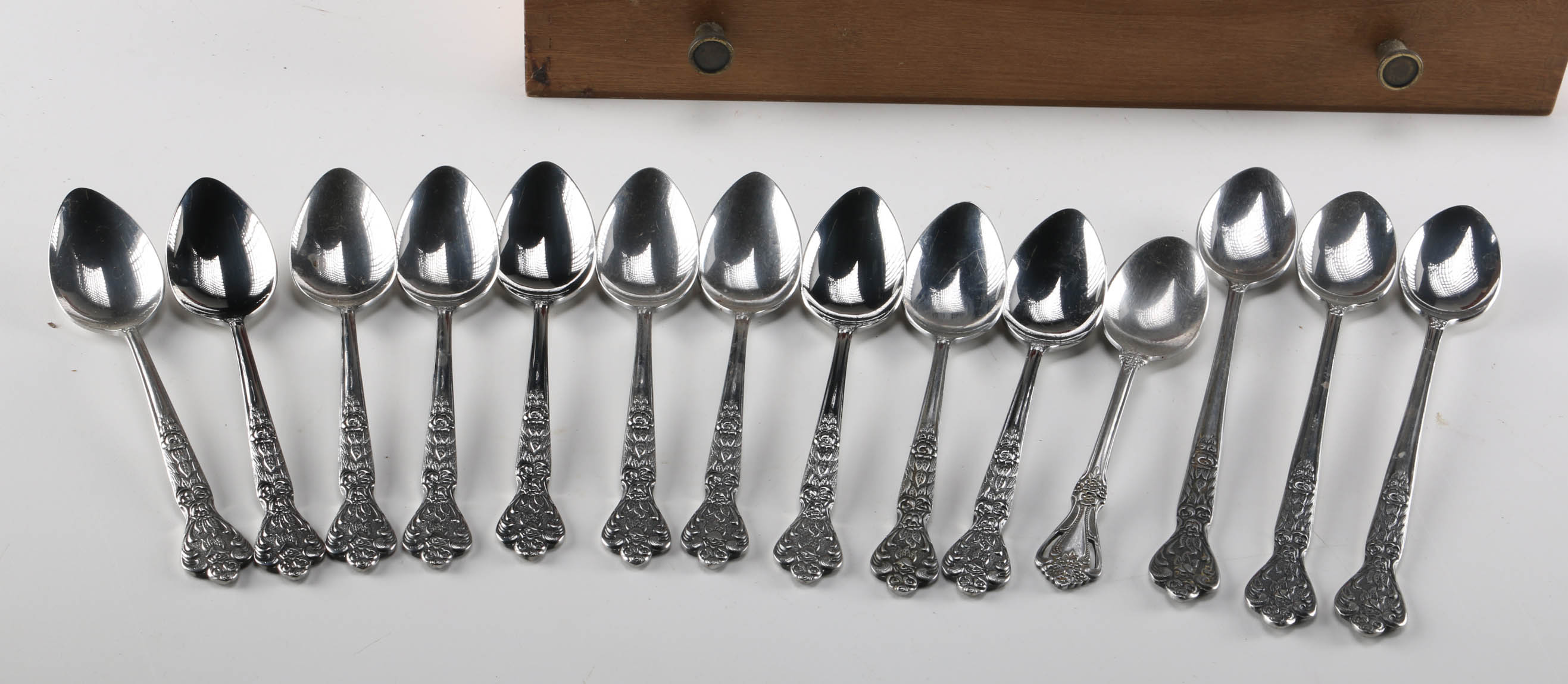 Merchandise Service "Versailles" Stainless Steel Flatware Set and Storage Container