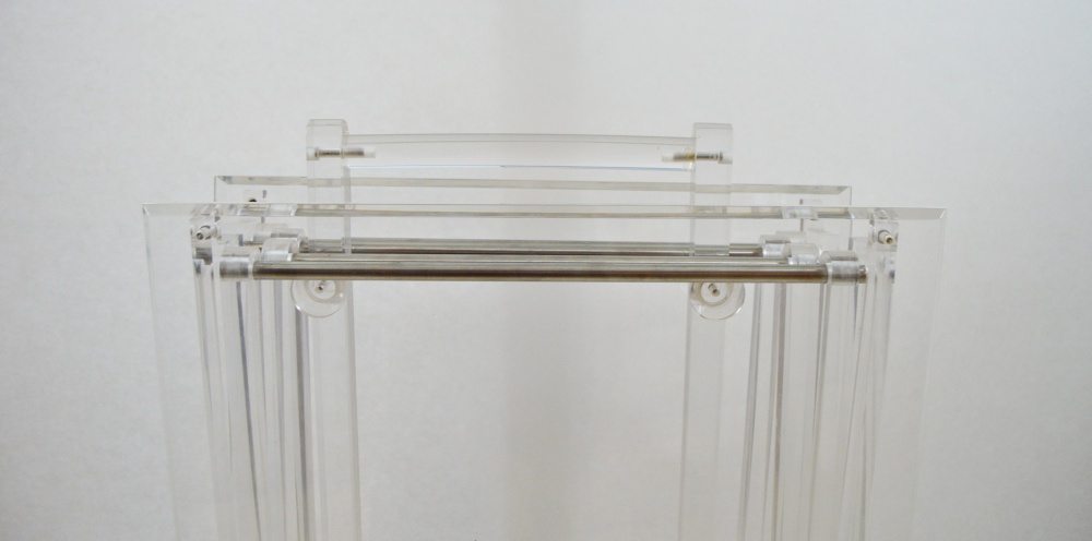 Pair of Foldable Ghost Tables With Stand