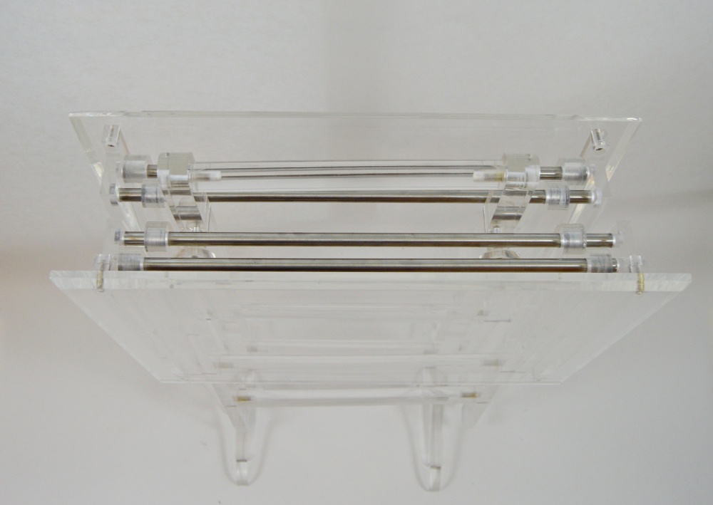 Pair of Foldable Ghost Tables With Stand