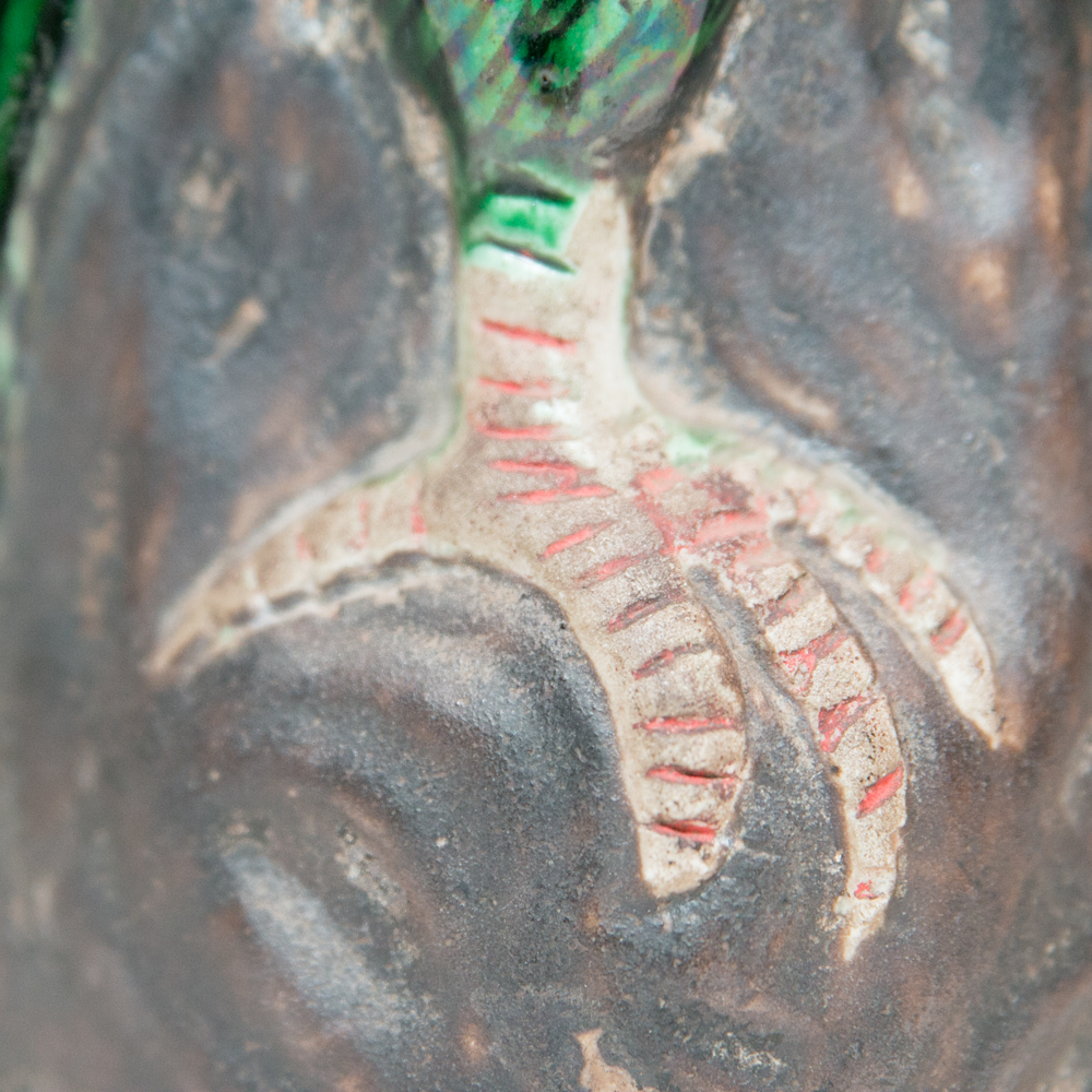 Antique Chinese Porcelain Parrot