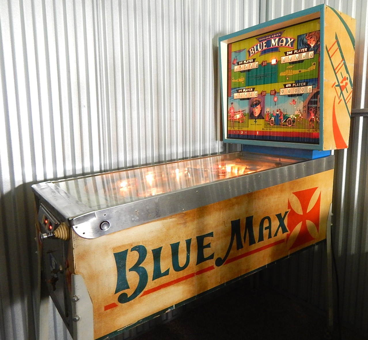 Vintage "Blue Max" Pinball Machine