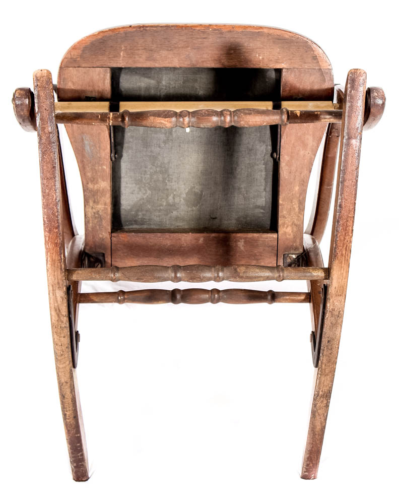 Antique Eastlake Carpet Folding Rocking Chair