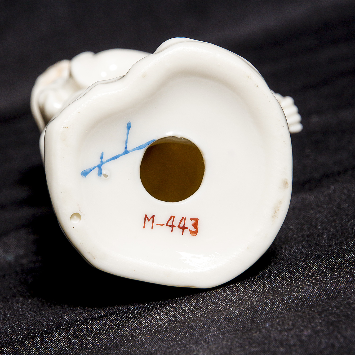 Pair of Antique Glazed White Porcelain Victorian Figurines