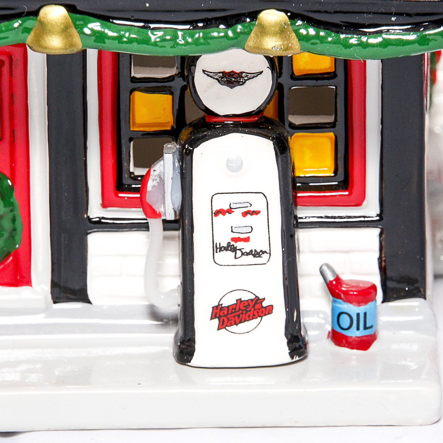 Collection of Harley Davidson Dept. 56 Snow Village Collectibles