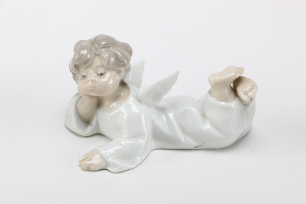 Collection of Lladró Angel Figurines