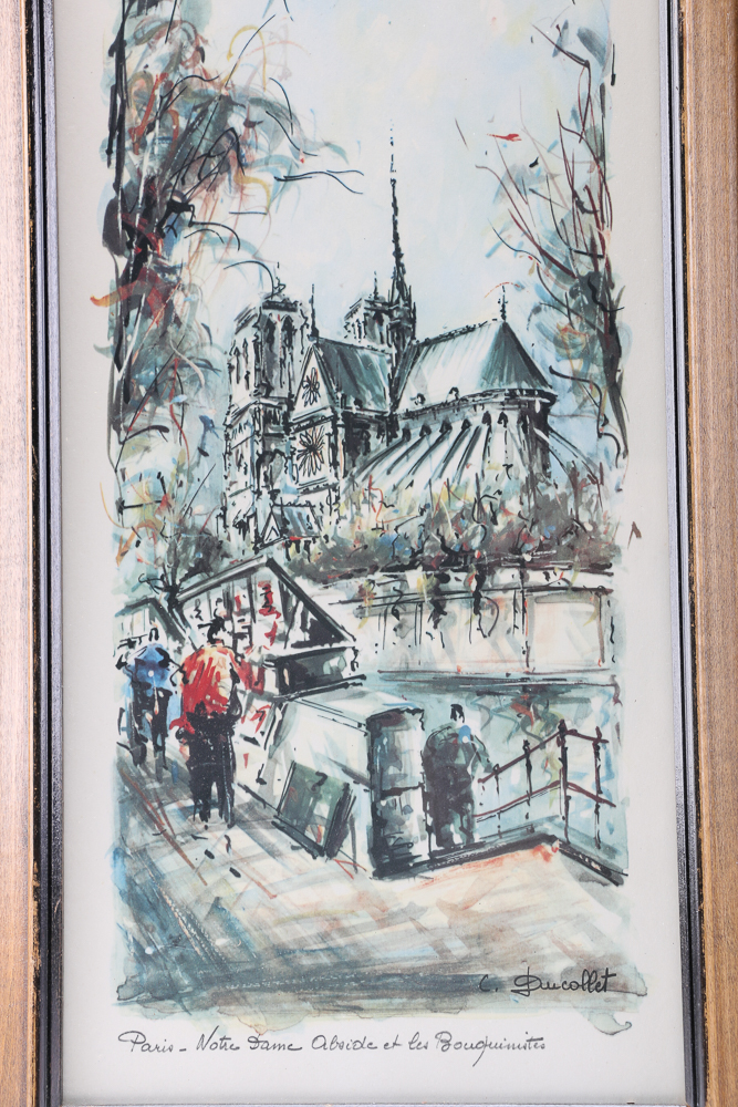 Paris Themed Offset Lithograph after C. Ducollet