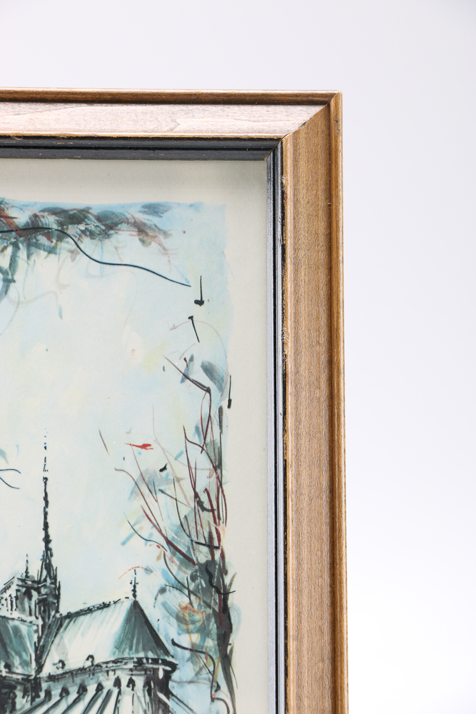 Paris Themed Offset Lithograph after C. Ducollet