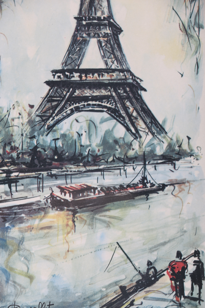 Paris Themed Offset Lithograph after C. Ducollet