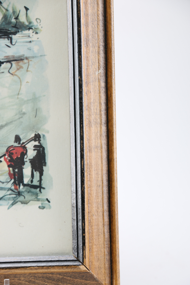 Paris Themed Offset Lithograph after C. Ducollet