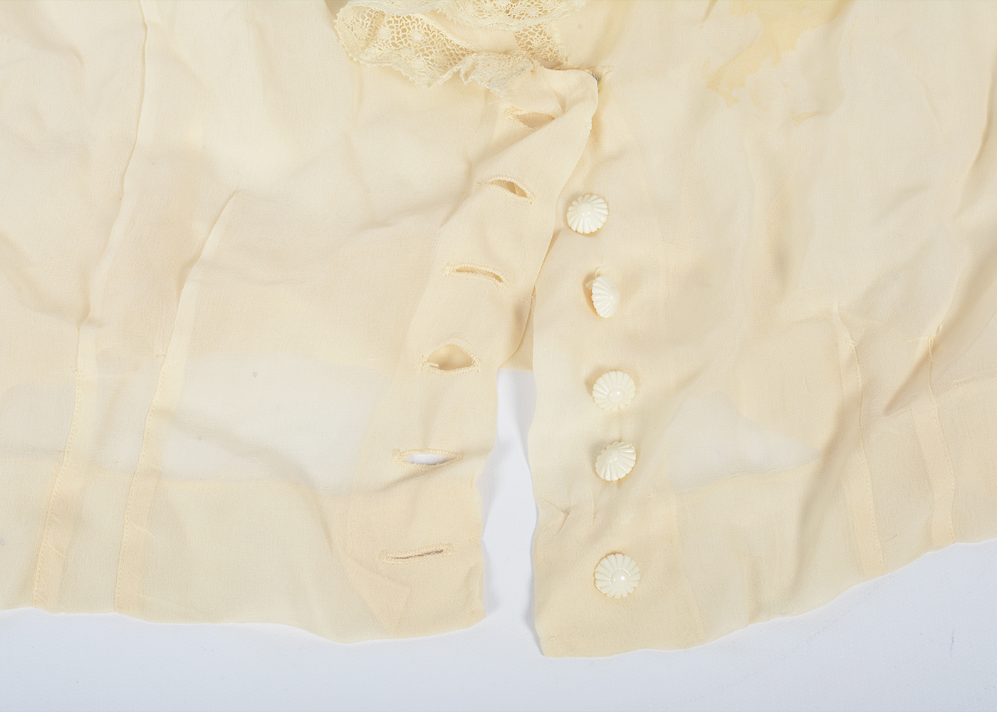 Vintage Silk Blouse and Gloves