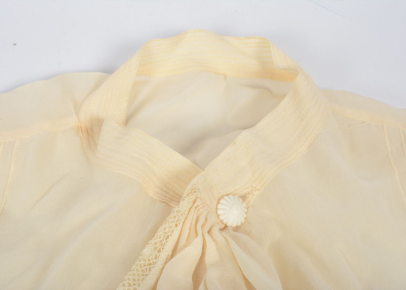 Vintage Silk Blouse and Gloves