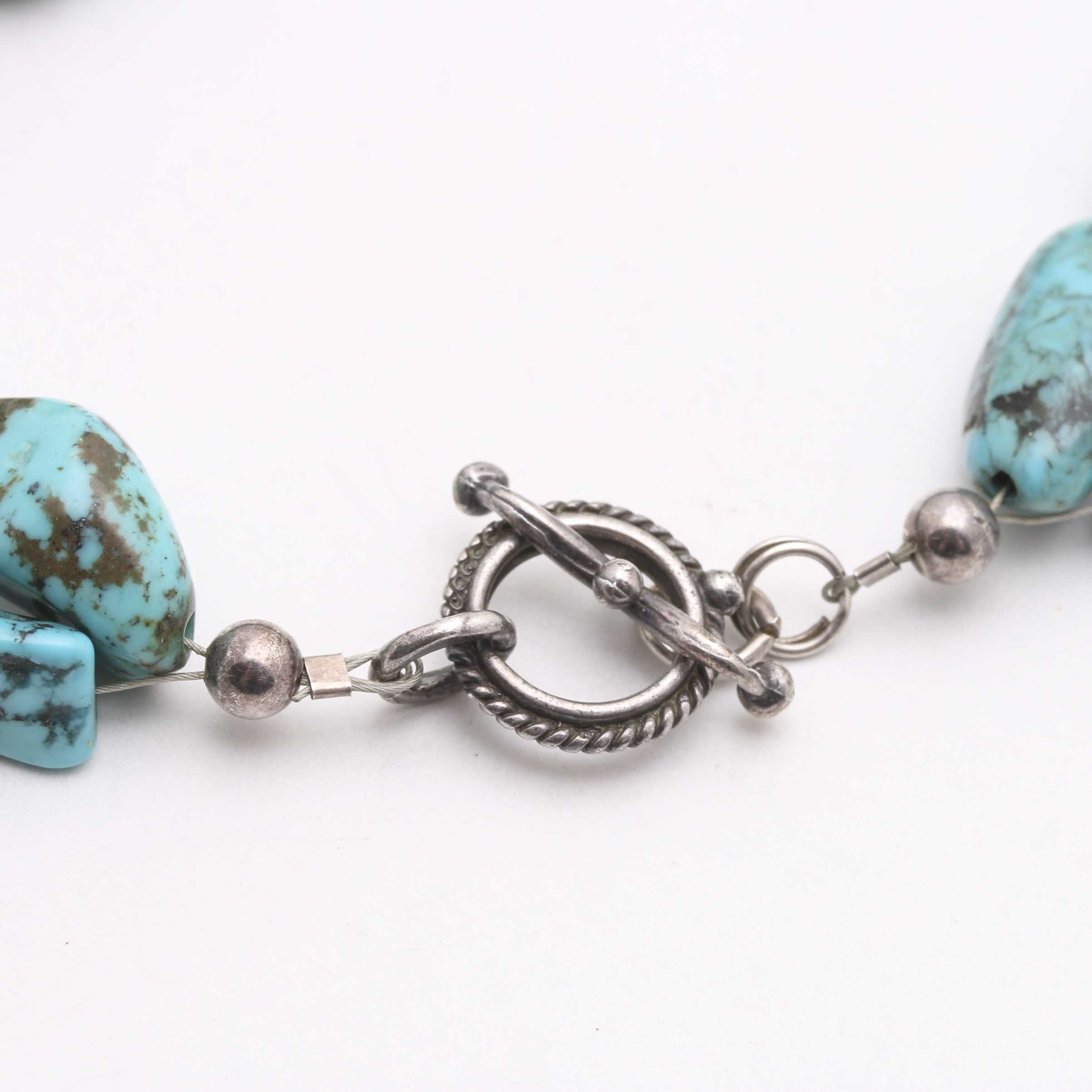 Turquoise Nugget Necklace and Bracelet