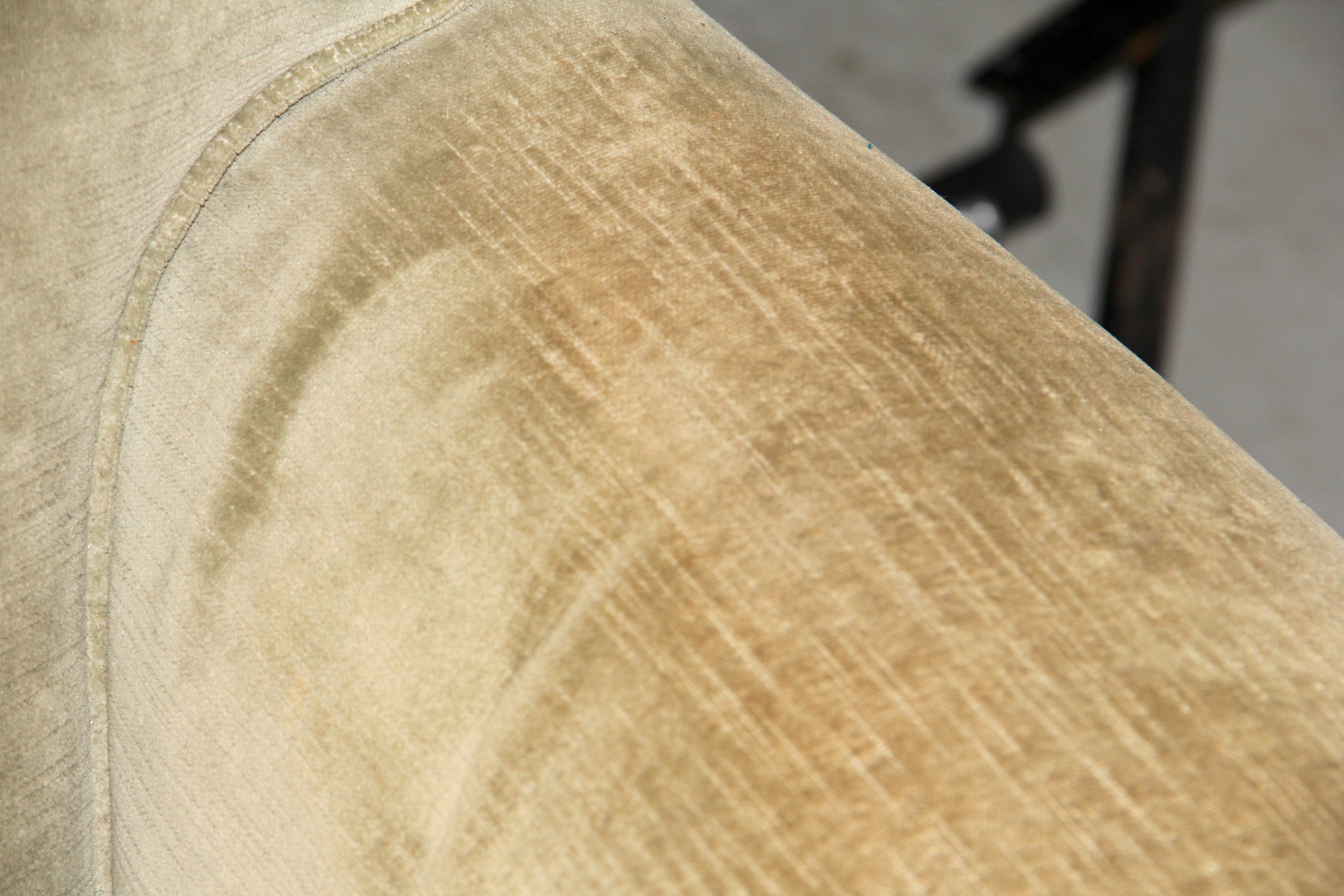 Olive Green Velvet Lounge Chair