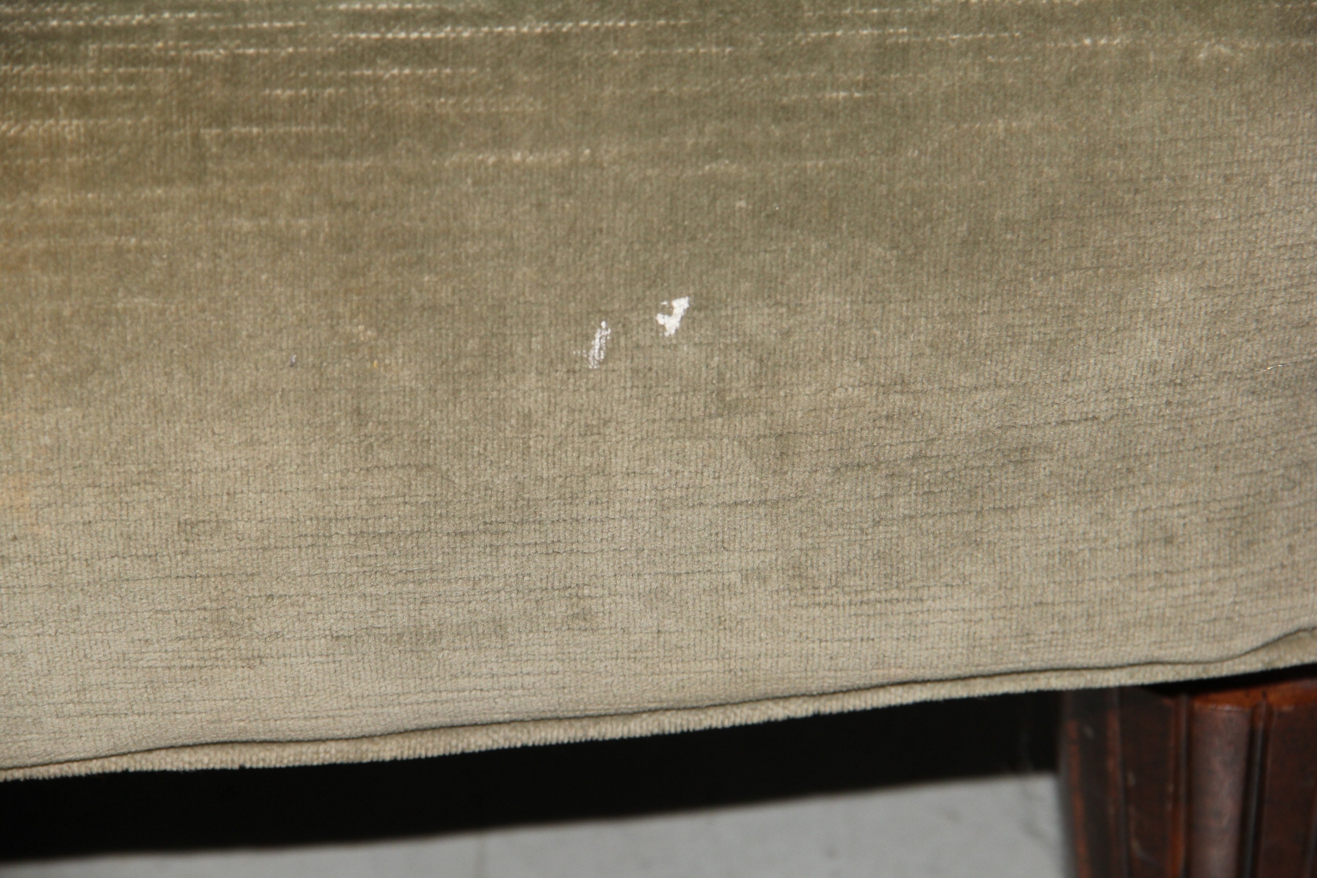 Olive Green Velvet Lounge Chair