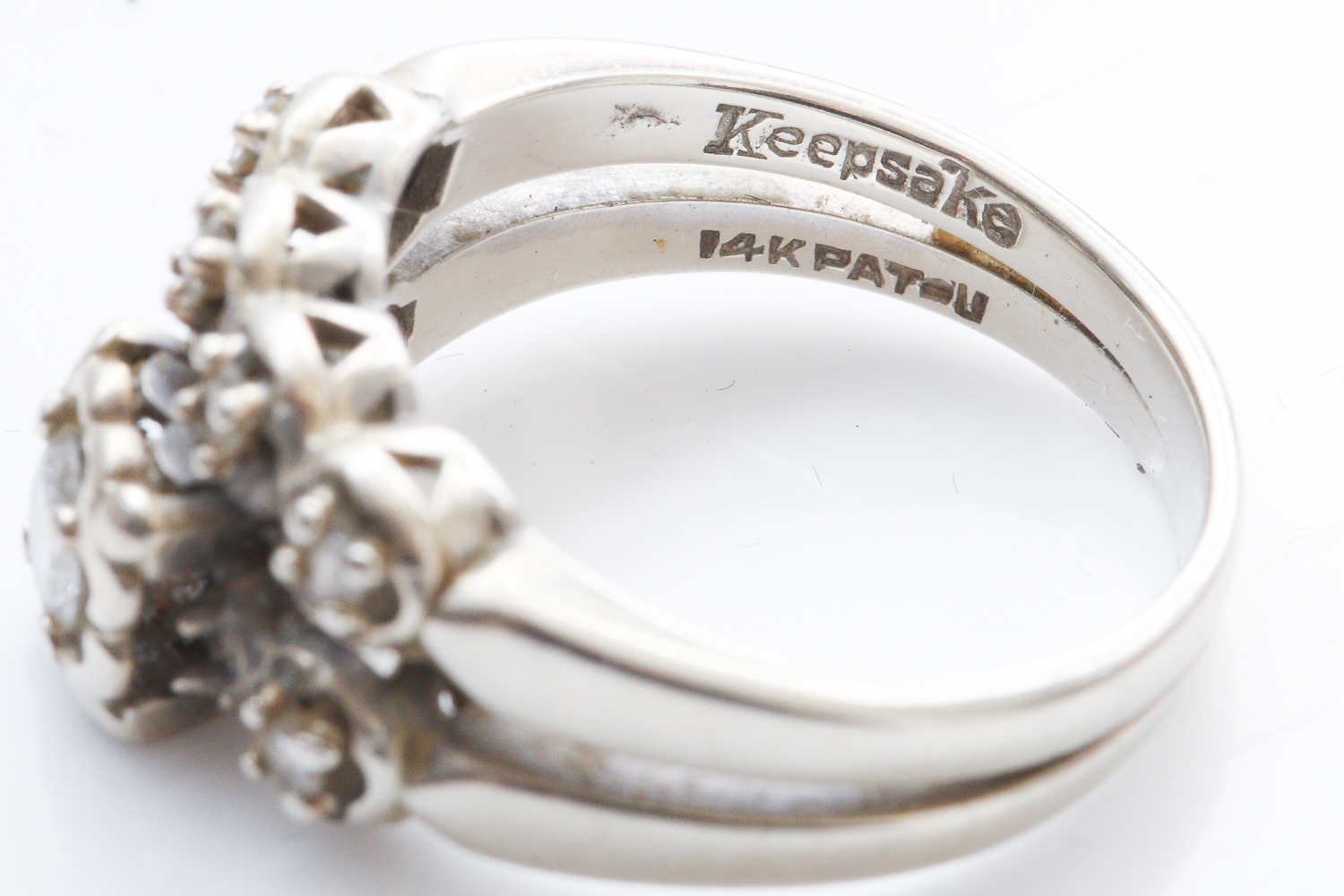 White Gold and Diamond Wedding Set