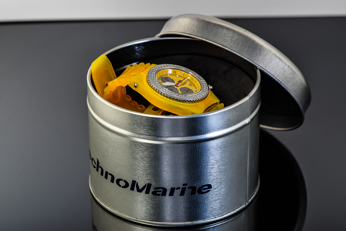 Men's TechnoMarine Cruise Chronograph Watch with Diamond Bezel