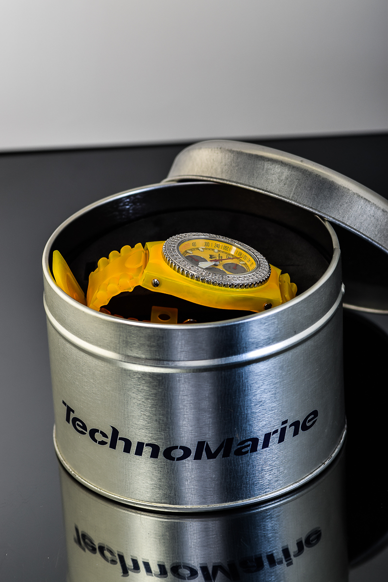 Men's TechnoMarine Cruise Chronograph Watch with Diamond Bezel