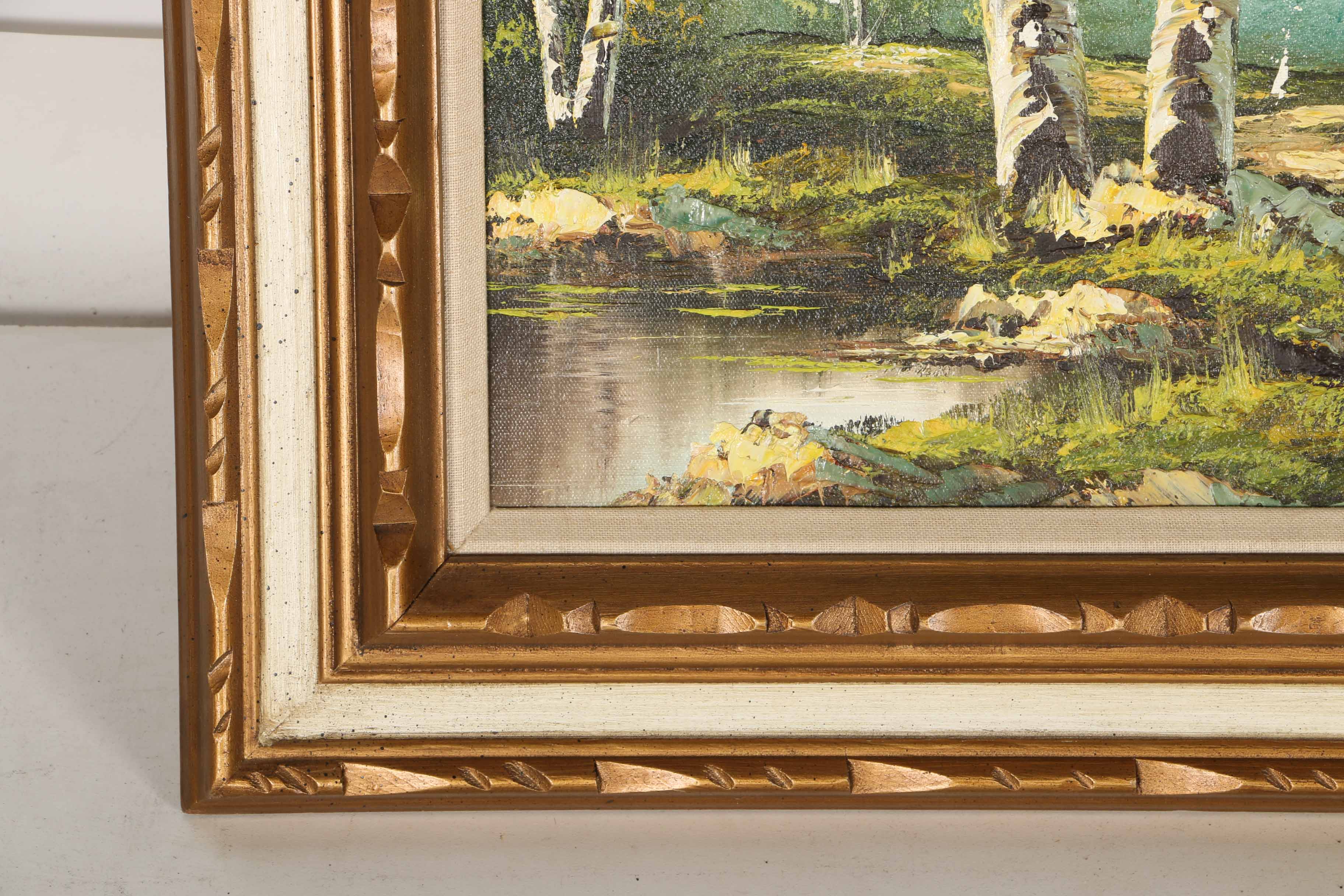 Two Wallace Acrylic on Canvas Landscape Paintings