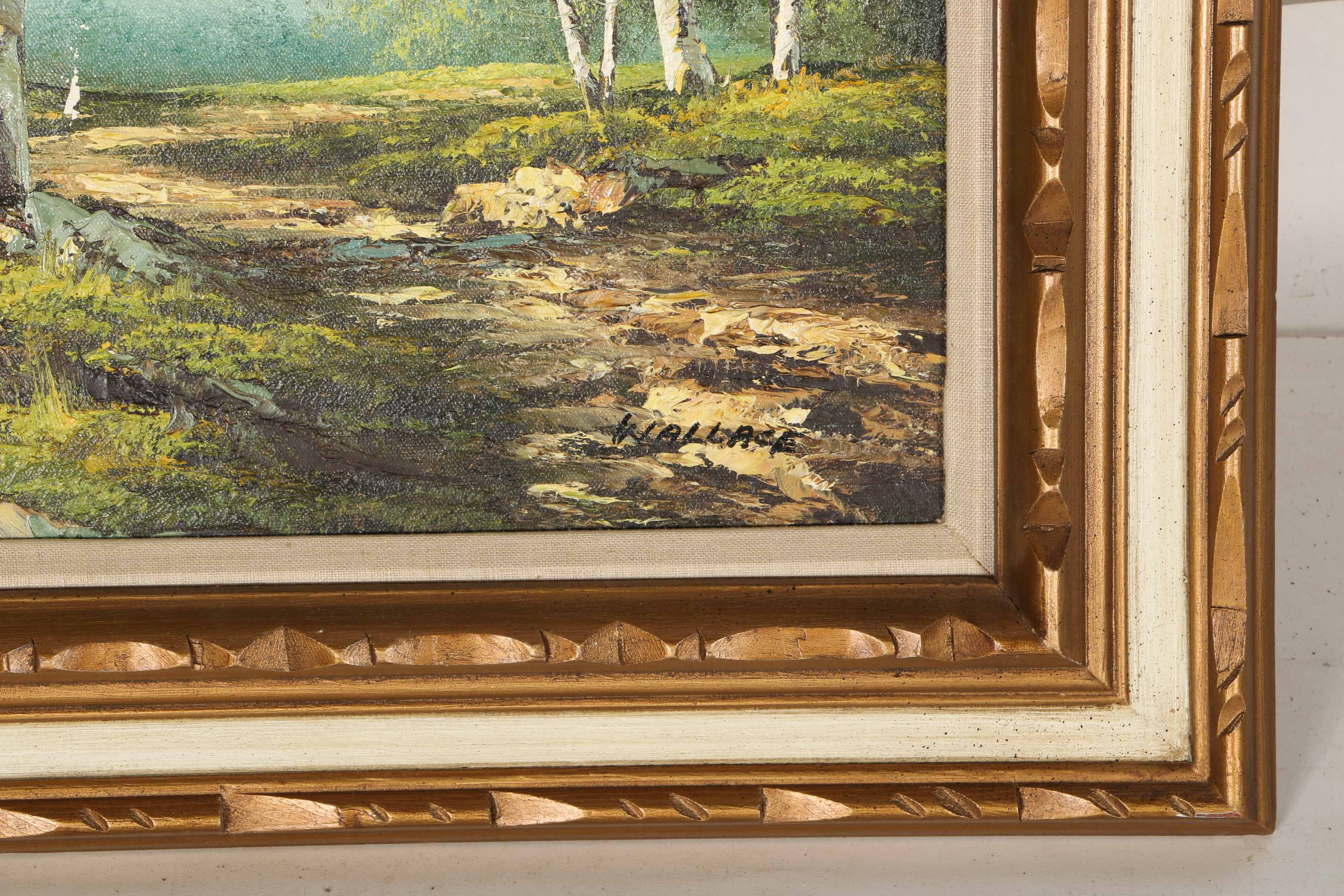 Two Wallace Acrylic on Canvas Landscape Paintings