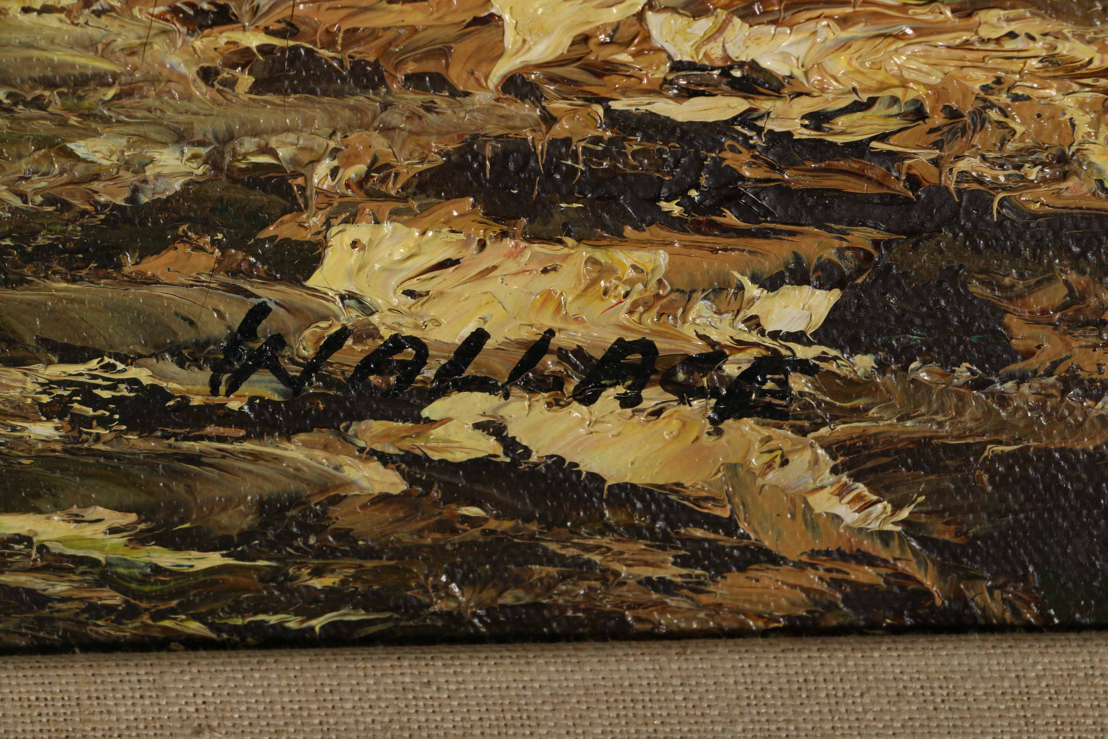 Two Wallace Acrylic on Canvas Landscape Paintings