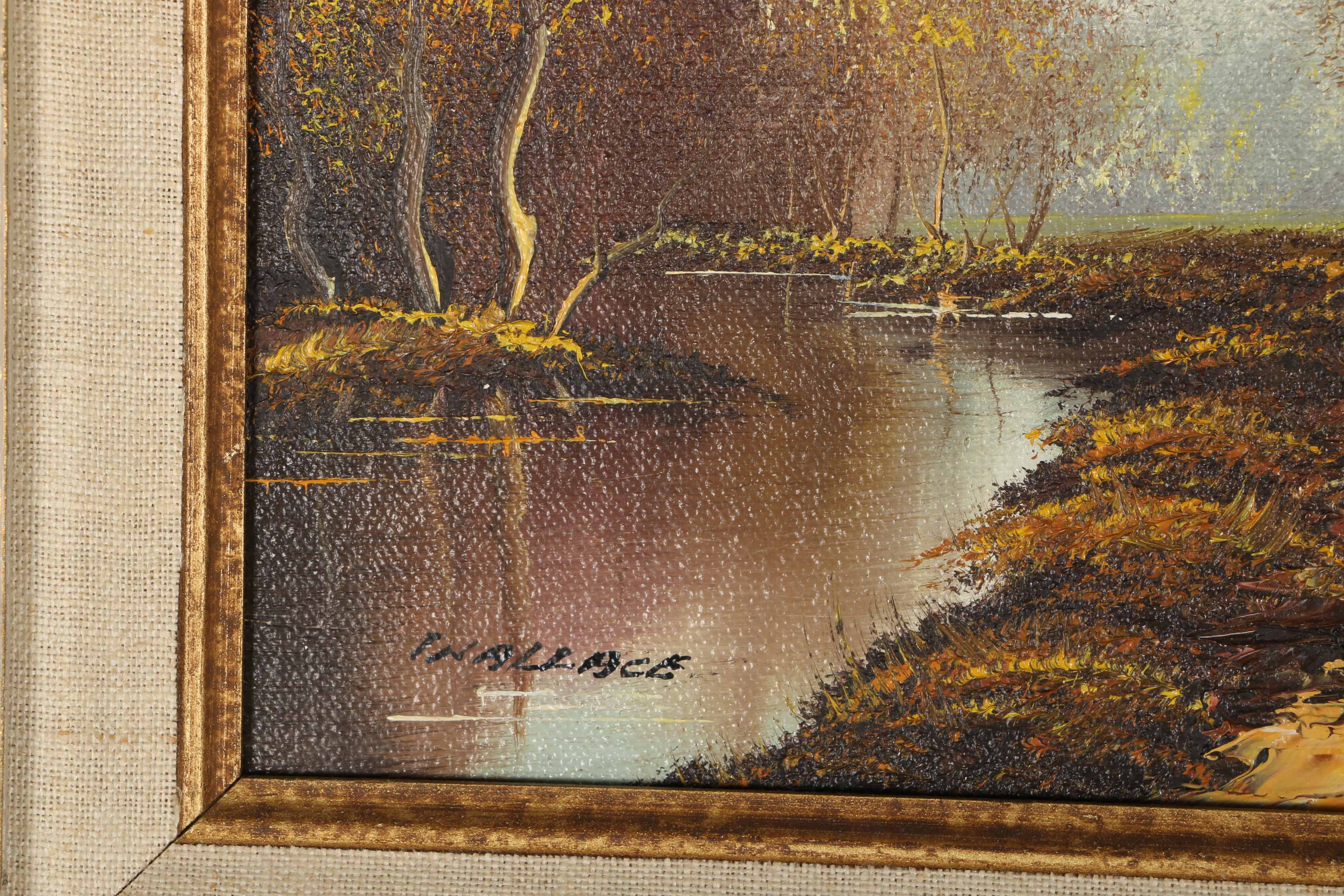 Two Wallace Acrylic on Canvas Landscape Paintings