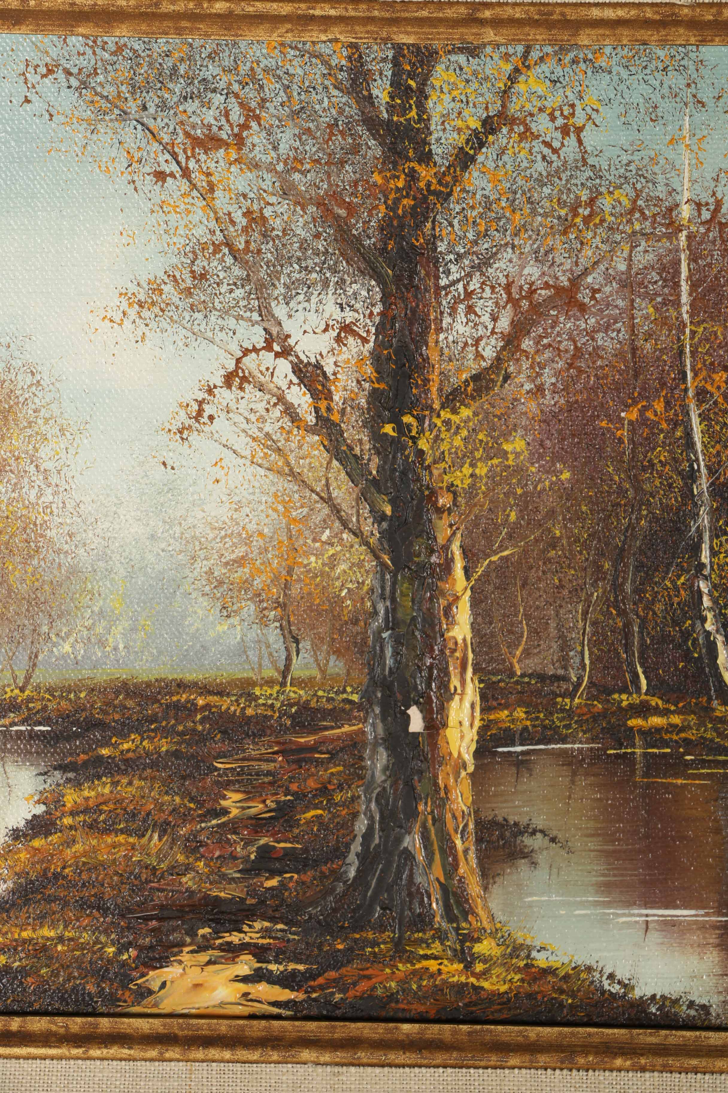 Two Wallace Acrylic on Canvas Landscape Paintings