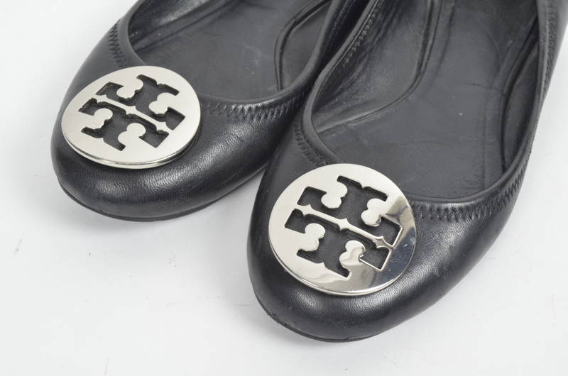Black Tory Burch Reva Flats