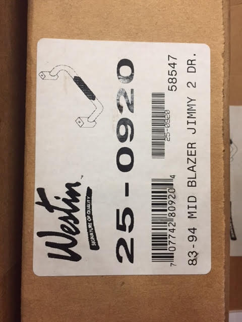 Pair of "Single Step Bars" for 1983-1994 Select Blazers, Item 25-0920