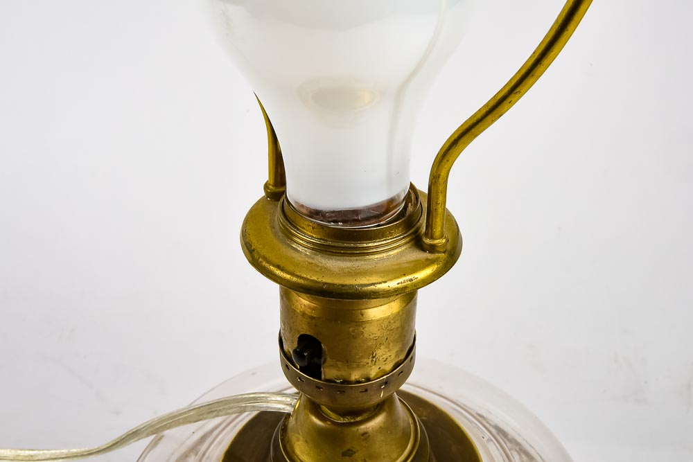 Glass and Marble Vintage Lamp