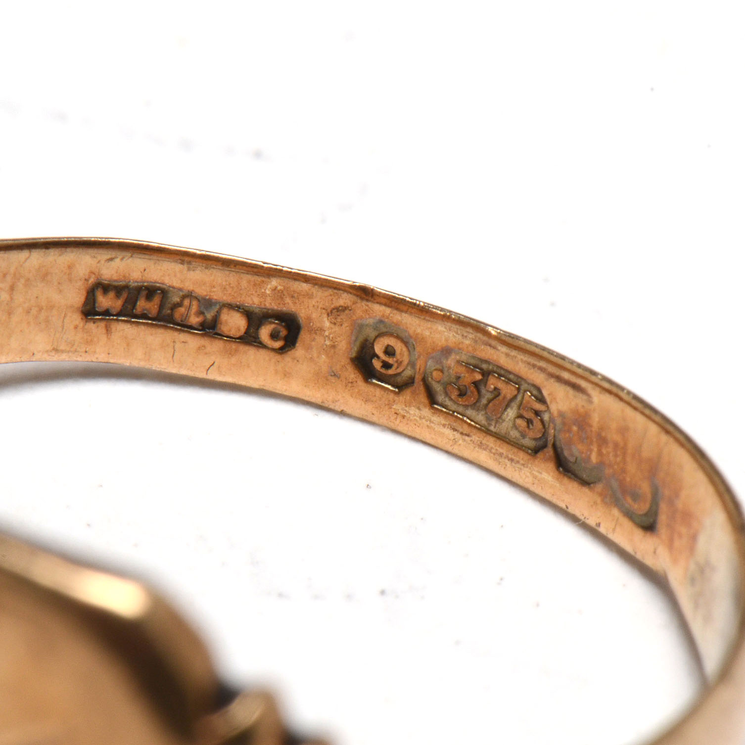 Men's Antique European 9K Yellow Gold Diamond Ring