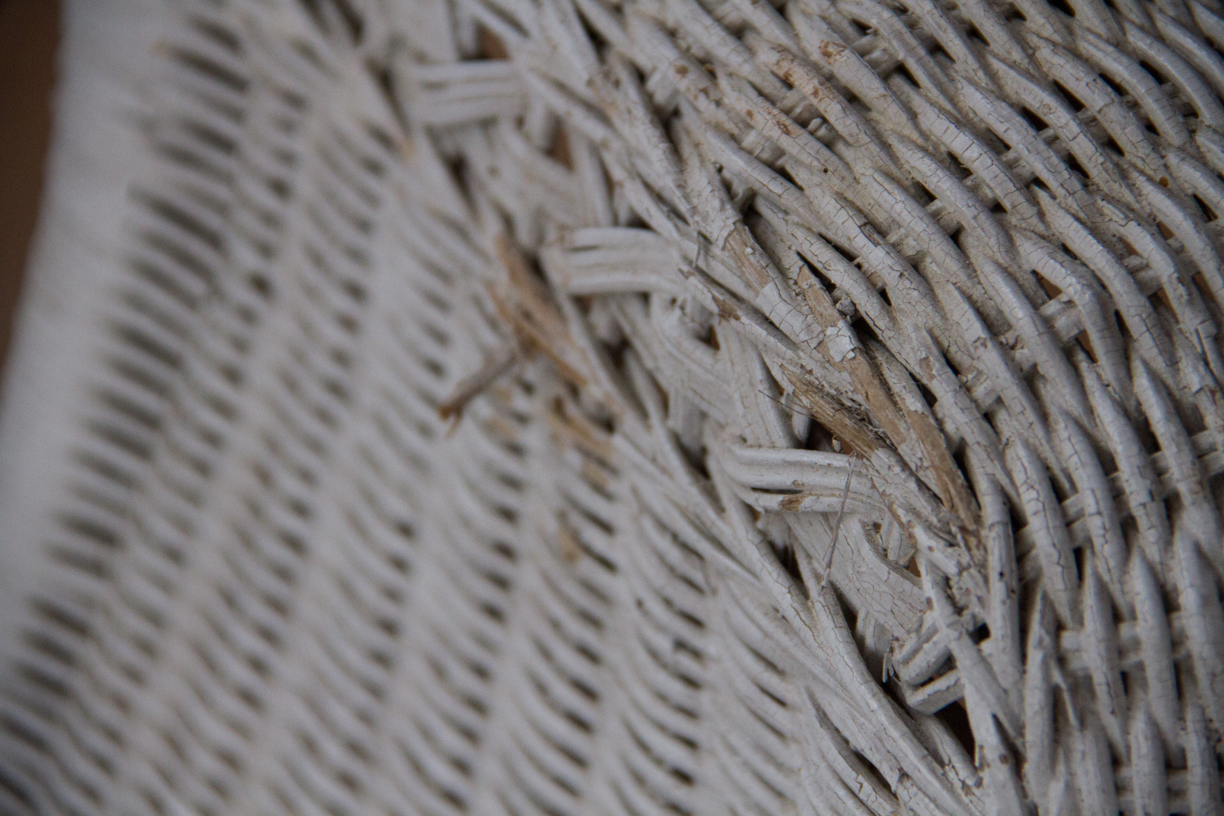 White Wicker Patio Furniture Set