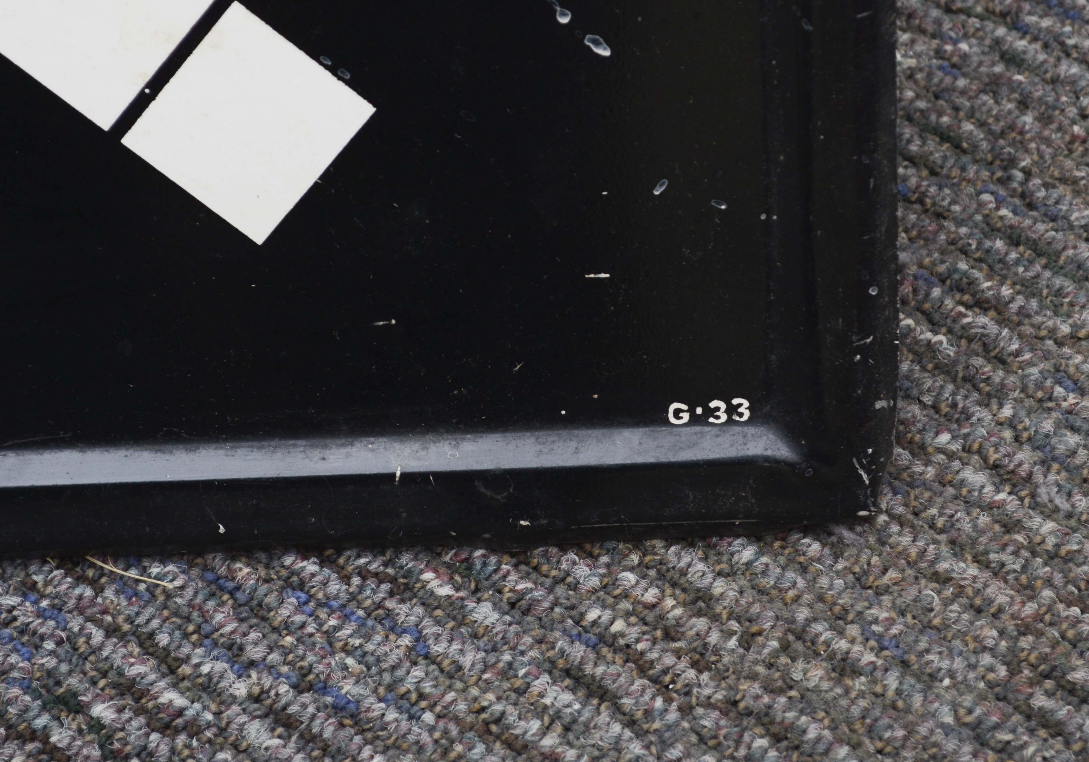 Vintage Black and Yellow Metal Cigarette Sign