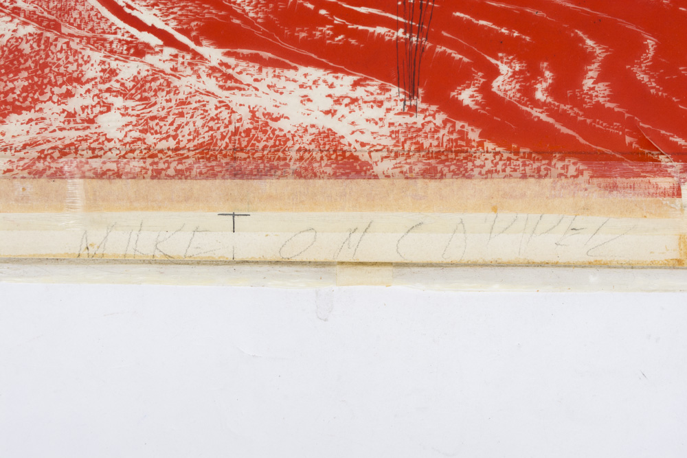 Tracy Sugarman Skinny Dipping Youth Celluloid Overlay Drawing