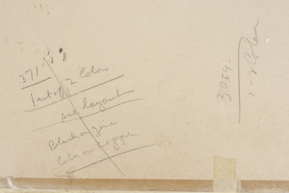 Tracy Sugarman Skinny Dipping Youth Celluloid Overlay Drawing