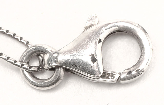 Lava Beaded Sterling Silver Link Necklace