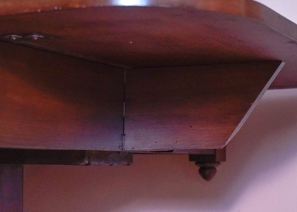 Antique Drop Leaf Pedestal Dining Table