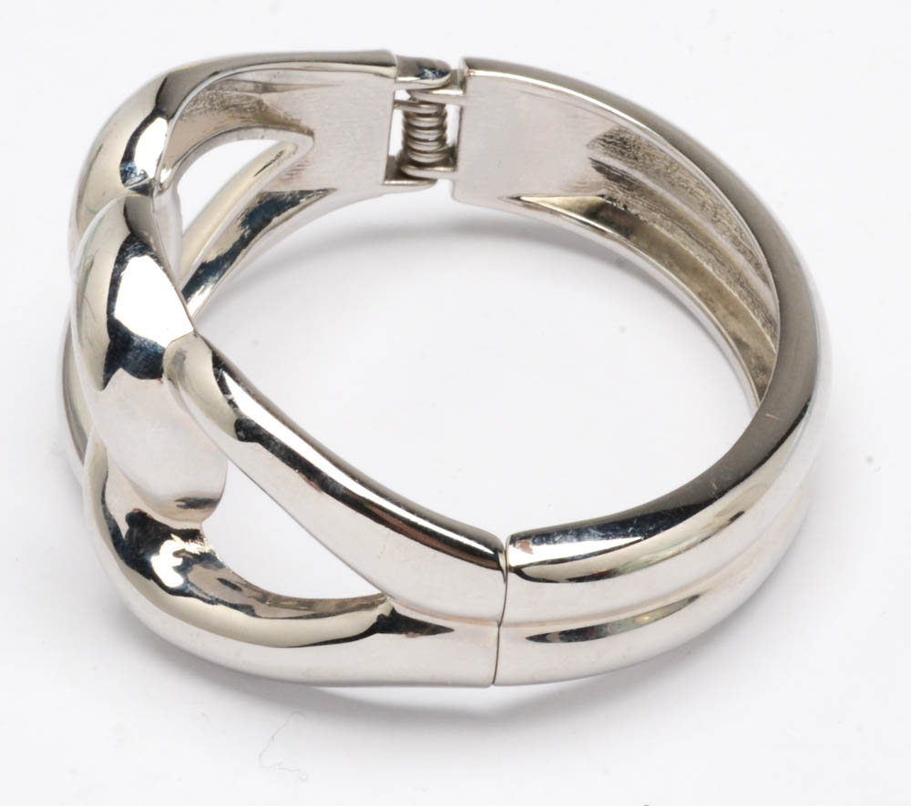 Chain Link Style Hinged Bracelet