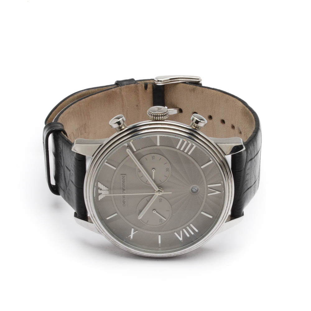 Men's Emporio Armani Designer Watch with Signature Box