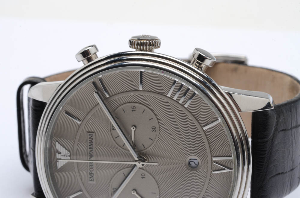 Men's Emporio Armani Designer Watch with Signature Box