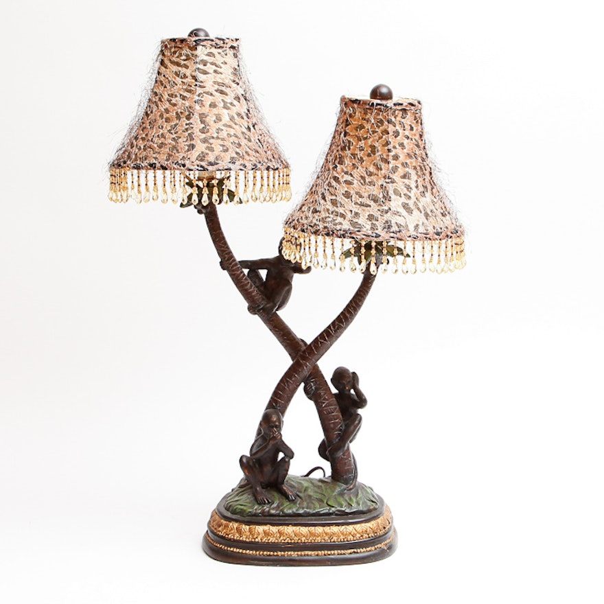 "Three Wise Monkeys" Table Lamp