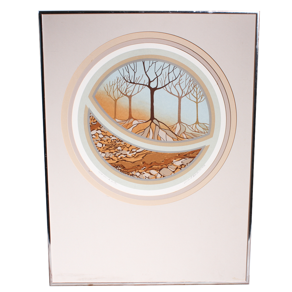 Richard Schallert Signed Limited Edition Serigraph "Island Earth"