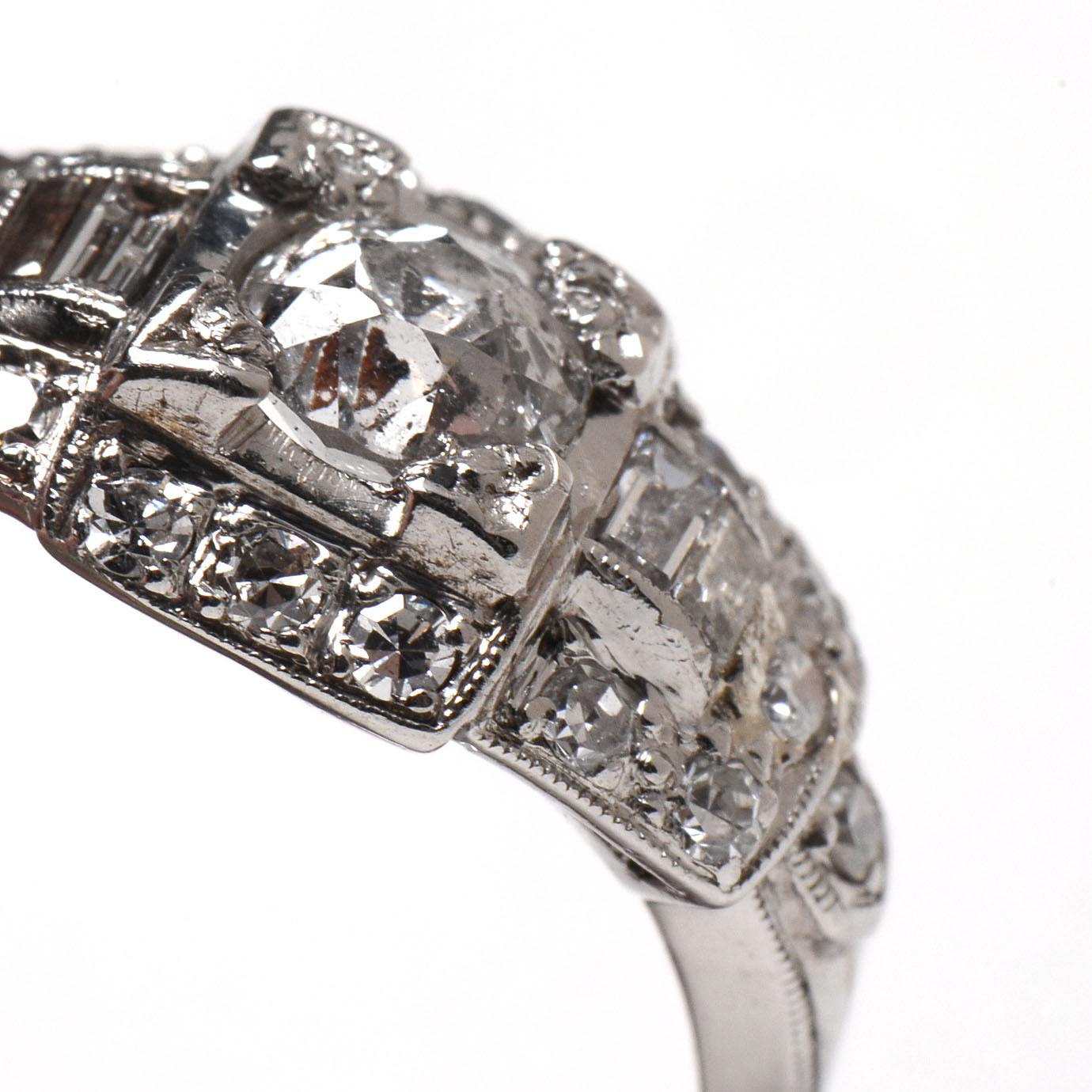 Art Deco Platinum and Diamond Ring